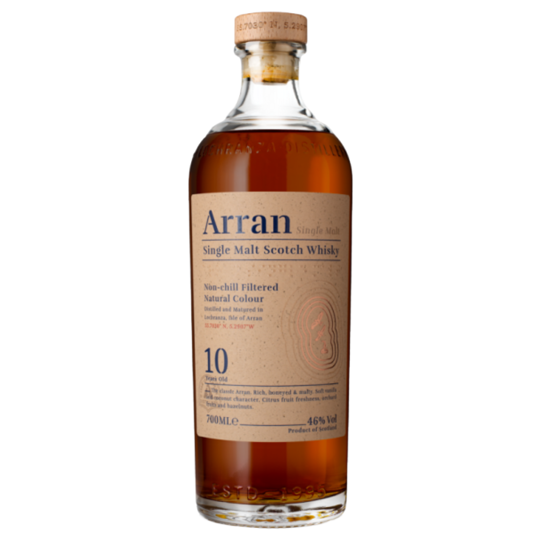 ARRAN 10 Year Old Island Single Malt Scotch Whisky Bottle (70cl) 46%abv Image