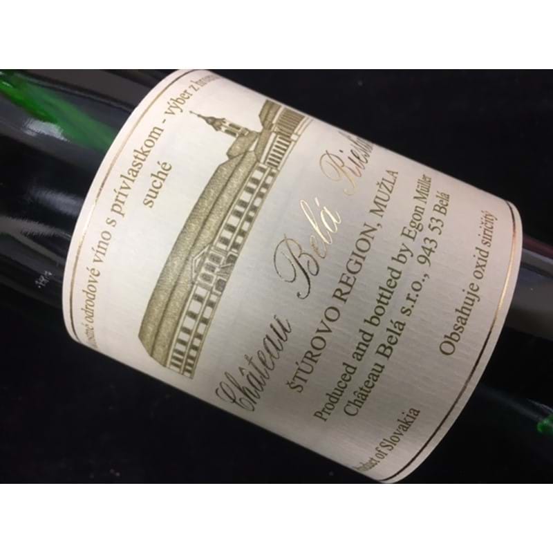 CHATEAU BELA Riesling Dry 2017 Bottle Image