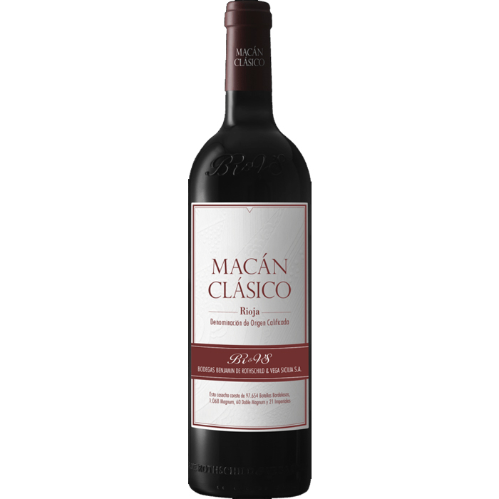 BENJAMIN DE ROTHSCHILD & VEGA SICILIA Rioja DOCa Macan Clasico 2019/20 Bottle (Tempranillo) (los) Image