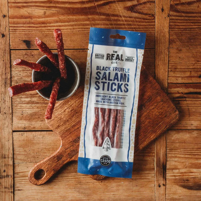 THE REAL CURE Black Truffle Salami Sticks 70g Image