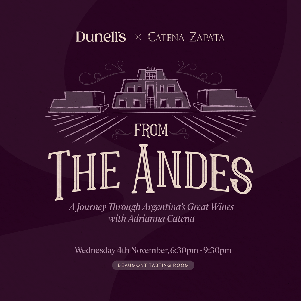 A Journey Through Argentina's Great Wines with Adrianna Catena - Wednesday 4th November at Beaumont 6:30-9:30pm Image