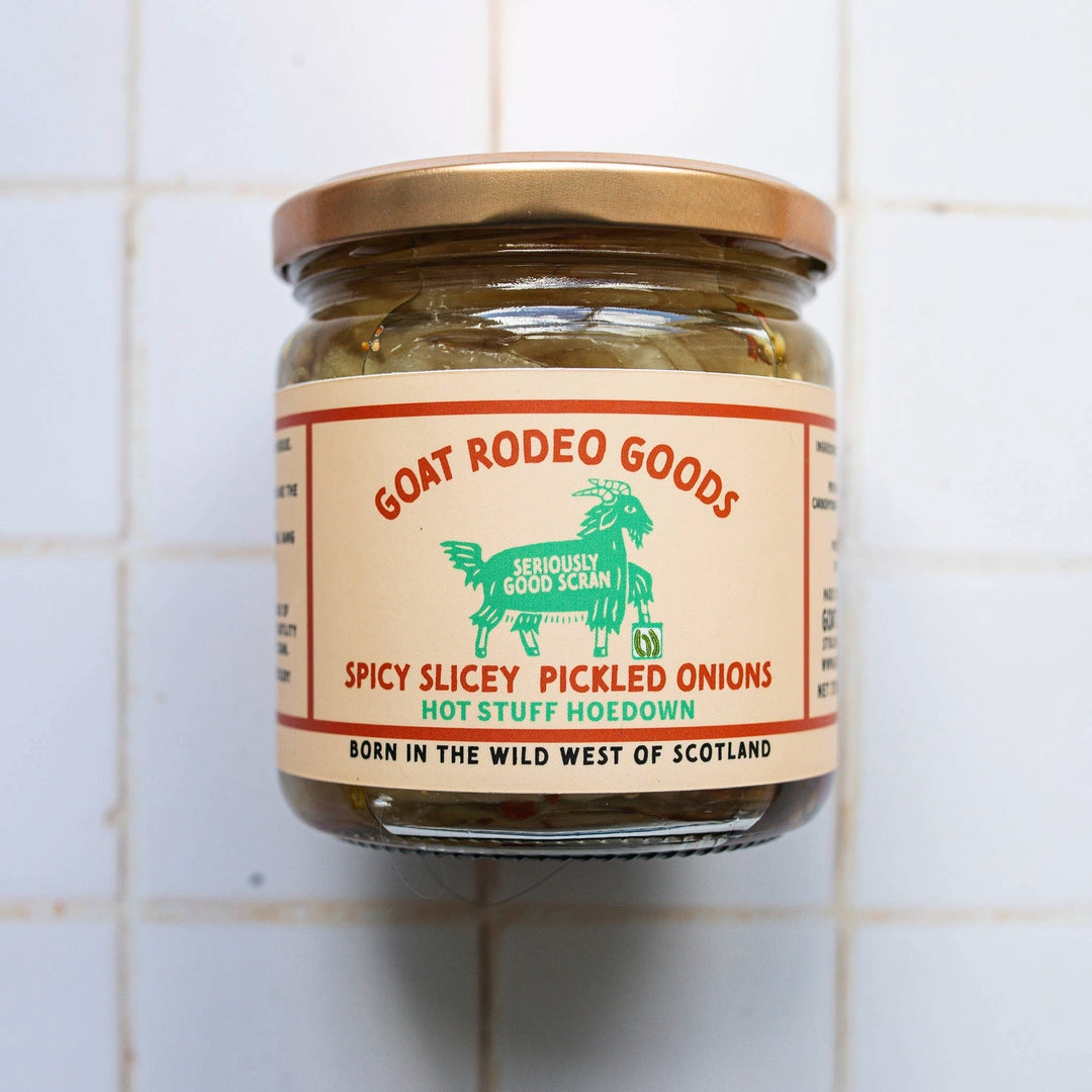 GOAT RODEO GOODS Spicy Slicey Pickled Onions Jar (375g) Image