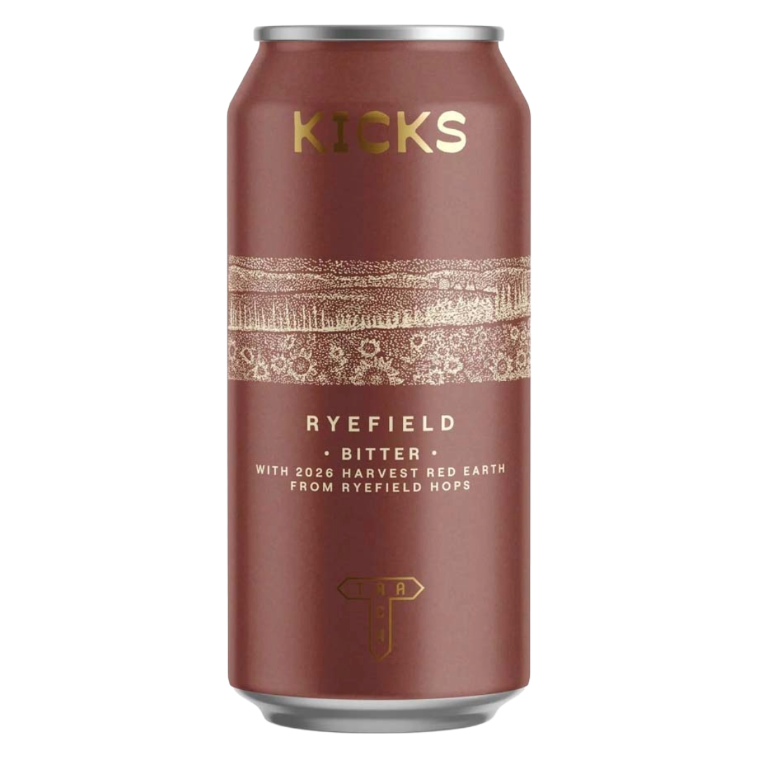 TRACK BREWING x KICKS 'Ryefield' Bitter (2026 Harvest) CAN (440ml) 4.2%abv Image
