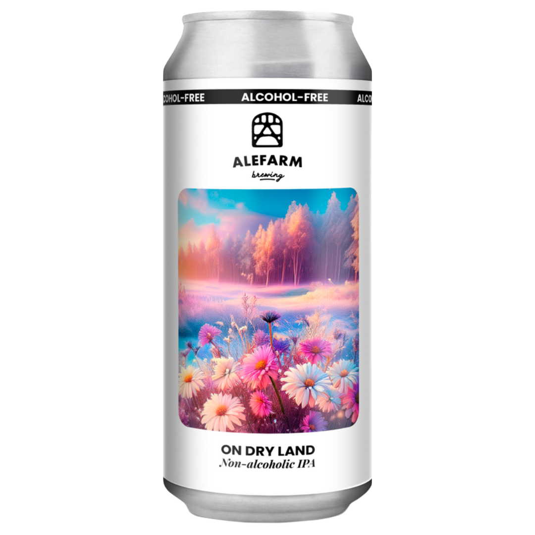 ALEFARM BREWING 'On Dry Land' Non-Alcoholic Indian Pale Ale CAN (440ml) 0.5%abv Image