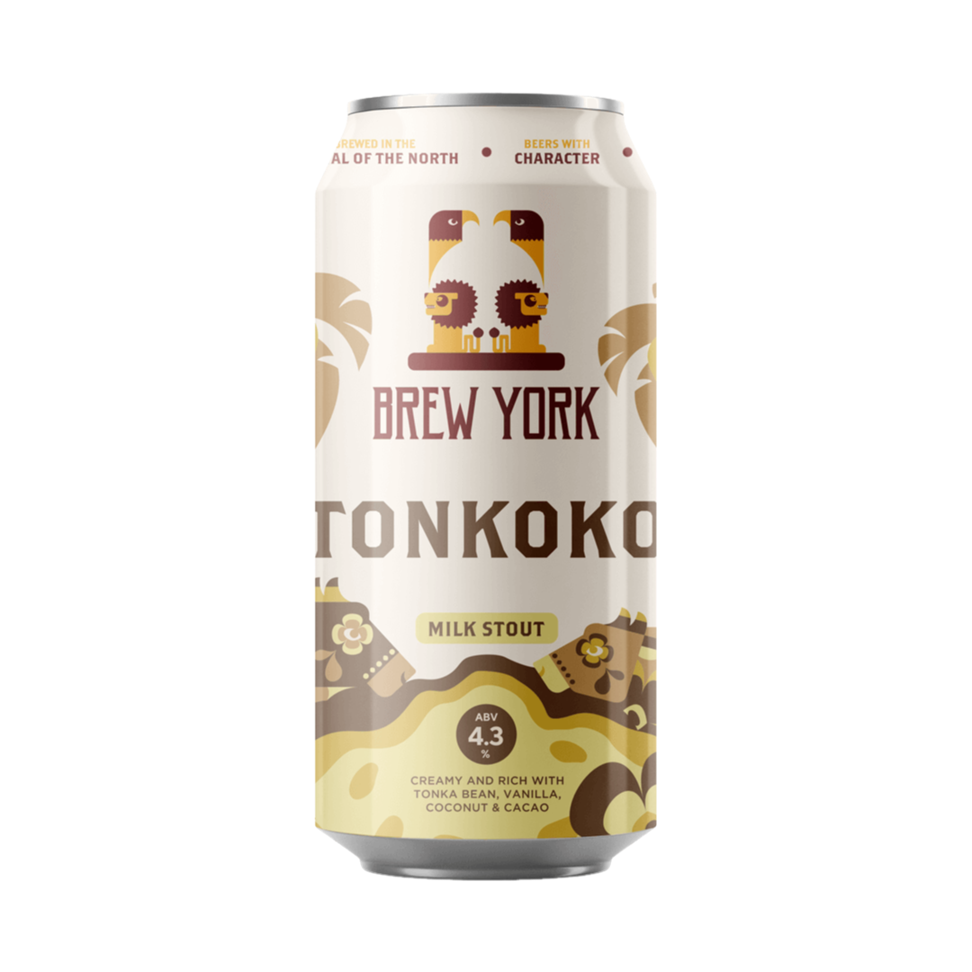 BREW YORK 'Tonkoko' Milk Stout Can (440ml) 4.3%abv Image