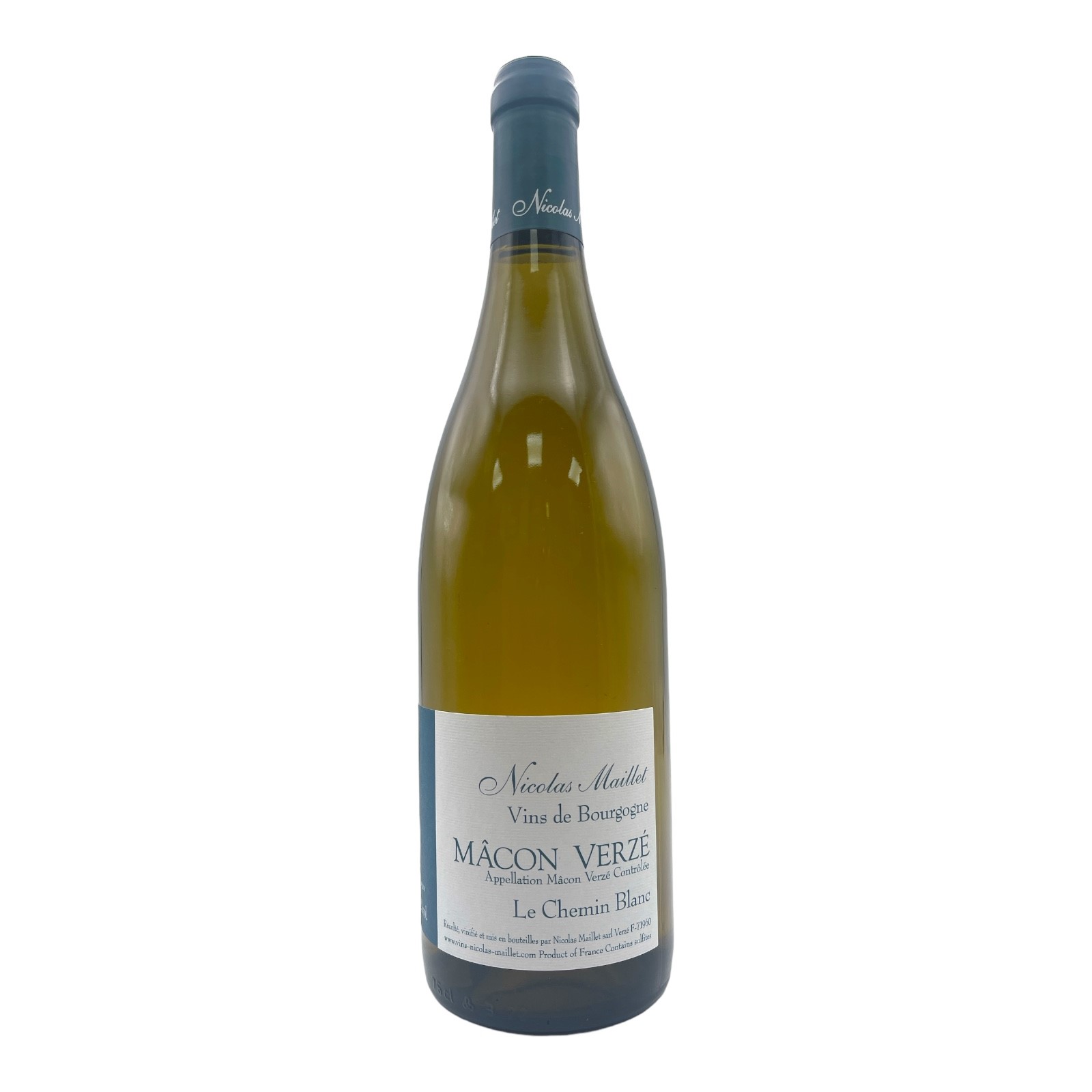 NICOLAS MAILLET Macon Verze 'Le Chemin Blanc' 2021 Bottle (Chardonnay) - ORG/BIO (losn) Image