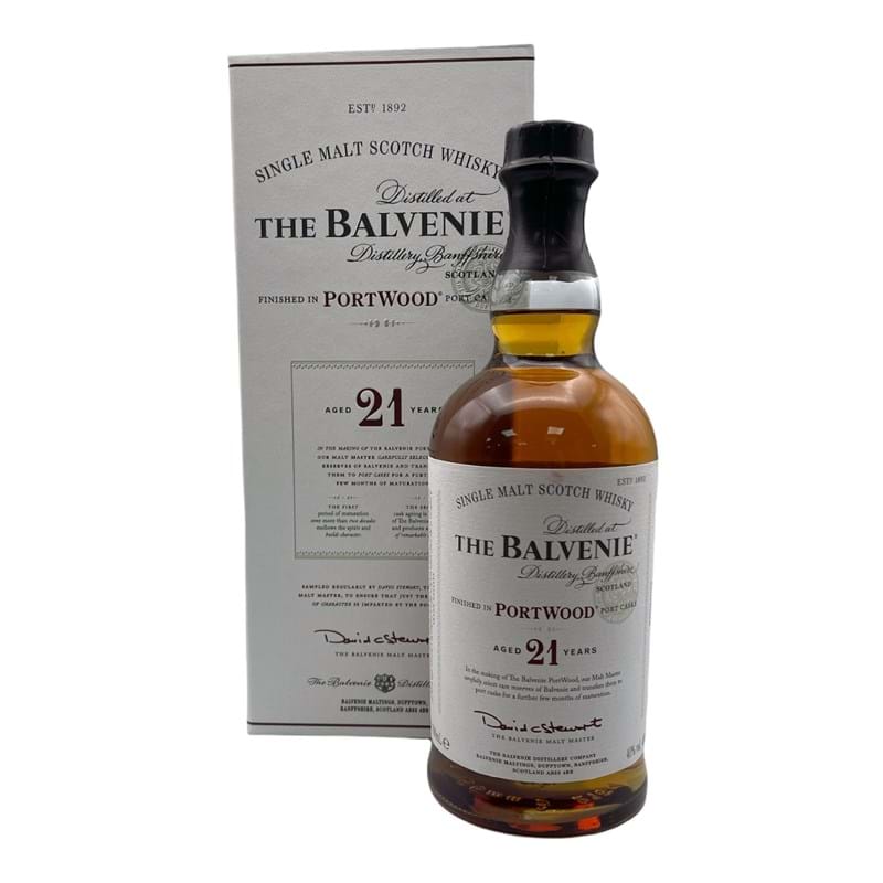 THE BALVENIE 21 Year Old 'Port Wood' Speyside Single Malt Bottle Whisky (70cl) 40%abv Image