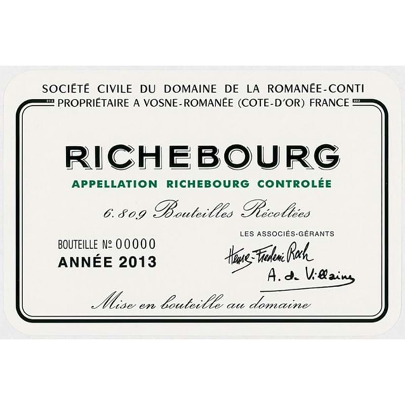 DOMAINE DE LA ROMANEE-CONTI Richebourg, Grand Cru 2017 Bottle - PRE-RELEASE Image