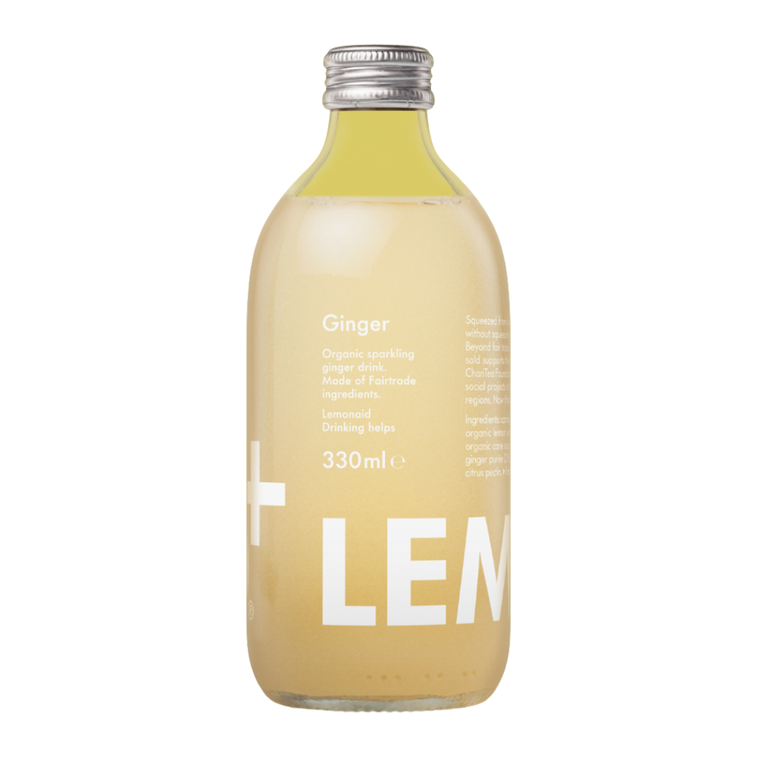 LEMONAID Ginger & Organic Lemon Bottle (330ml) EACH VGN/ORG Image