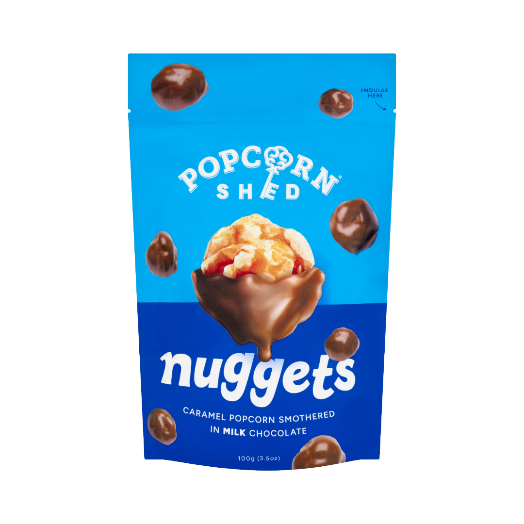 POPCORN SHED Caramel Popcorn Smothered in Milk Chocolate Bag (100g) (Christmas) Image