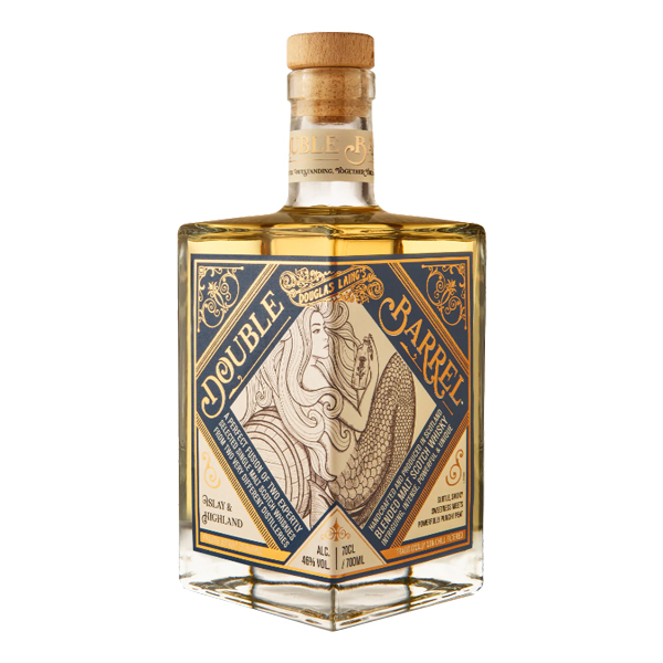 DOUGLAS LAING 'Double Barrel' Islay & Highland Blended Malt Bottle (70cl) 46%abv (Blue label) (los) Image