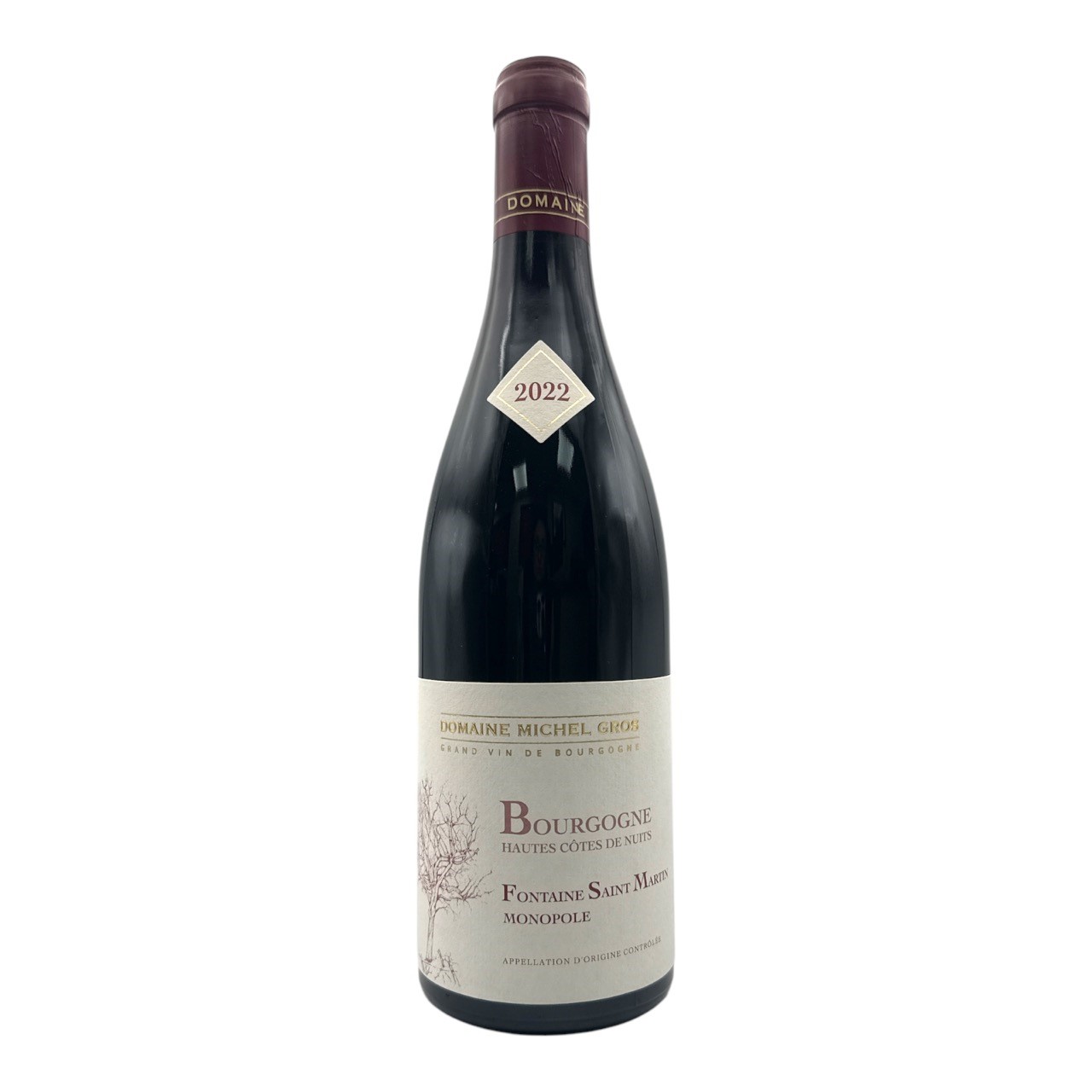 MICHEL GROS Hautes Cotes de Nuits Rouge Monopole 'Fontaine St Martin' 2022 Bottle Image
