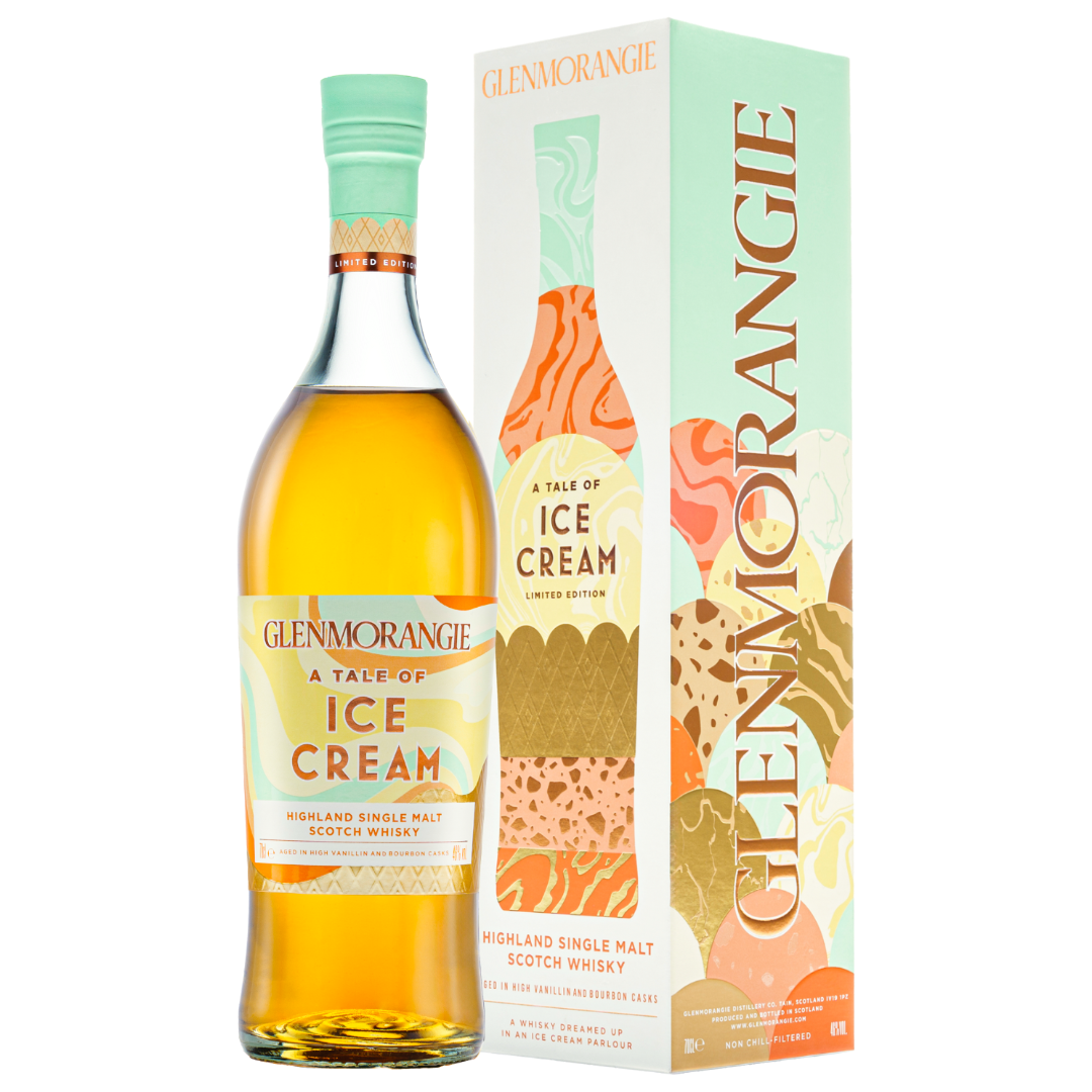 GLENMORANGIE 'A Tale of Ice Cream' High-Vanillin Cask Mature Highland Single Malt Scotch Bottle (70cl) 46%abv (los) Image