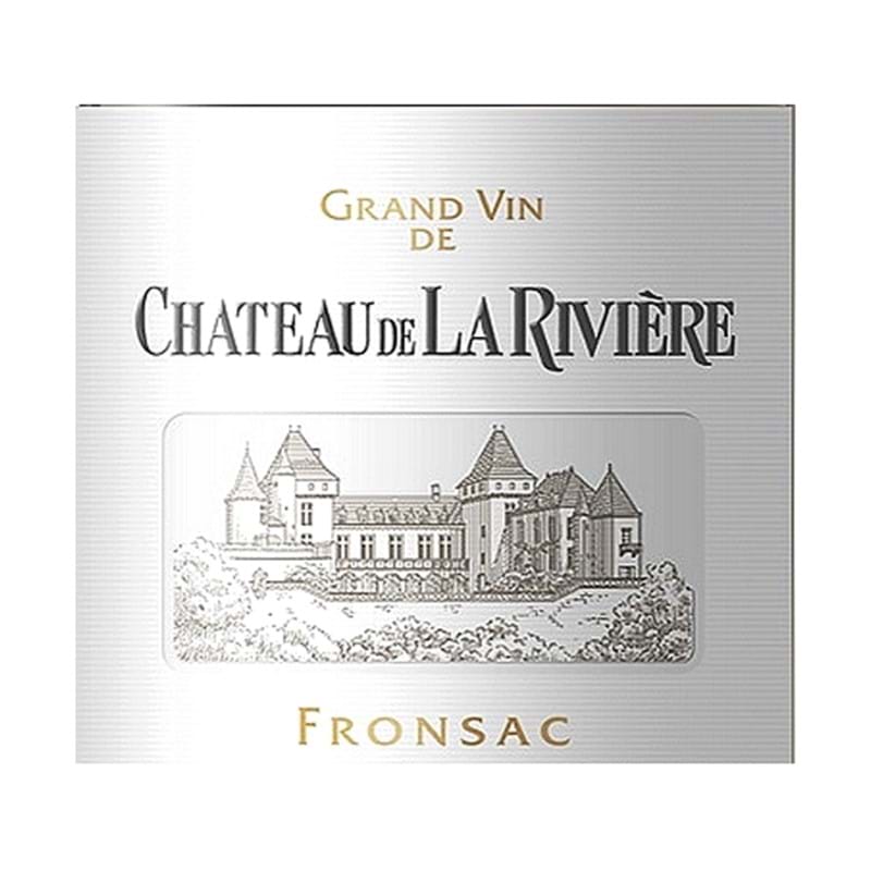 CHATEAU DE LA RIVIERE AOC Fronsac 2019 Carton x 6 Bottles - PRE-RELEASE Image
