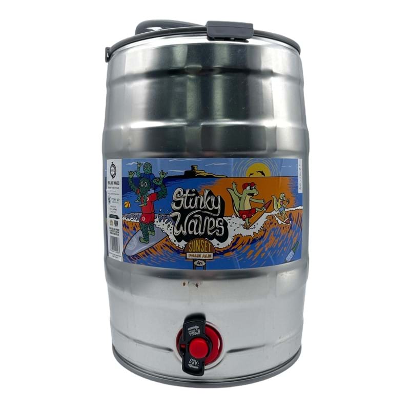 STINKY BAY Stinky Waves, Sunset Pale Ale Mini keg 5 Litre (5000ml) 4.8%abv Image
