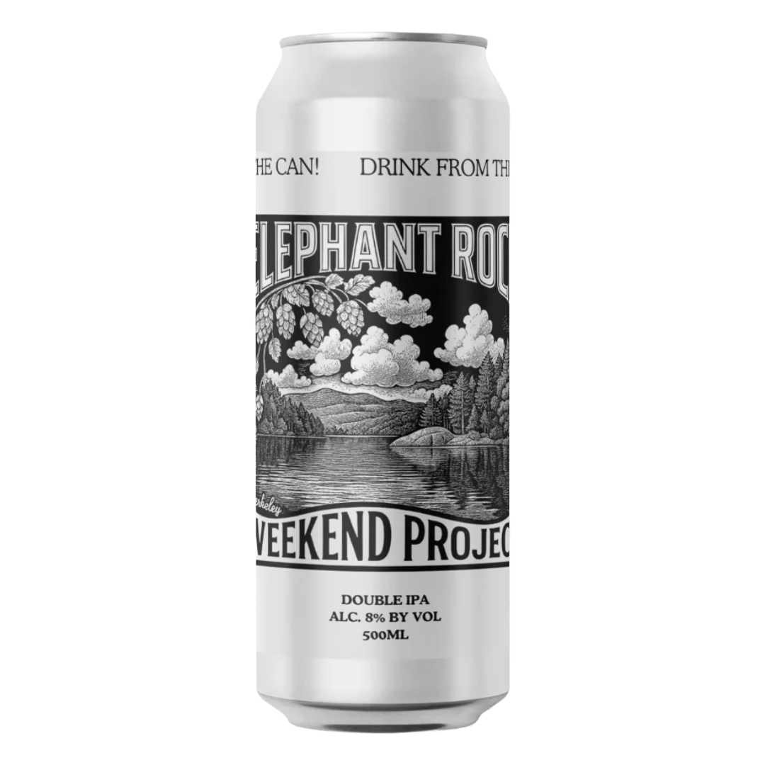 WEEKEND PROJECT 'Elephant Rock' Double IPA (DIPA) CAN (500ml) 8%abv VGN Image