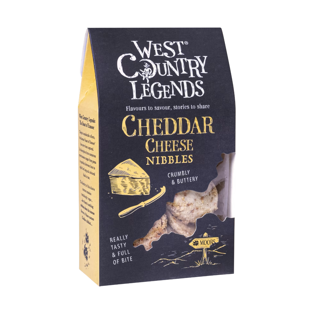 WEST COUNTRY LEGENDS Cheddar Cheese Nibbles Box 85g VEG (Christmas) Image