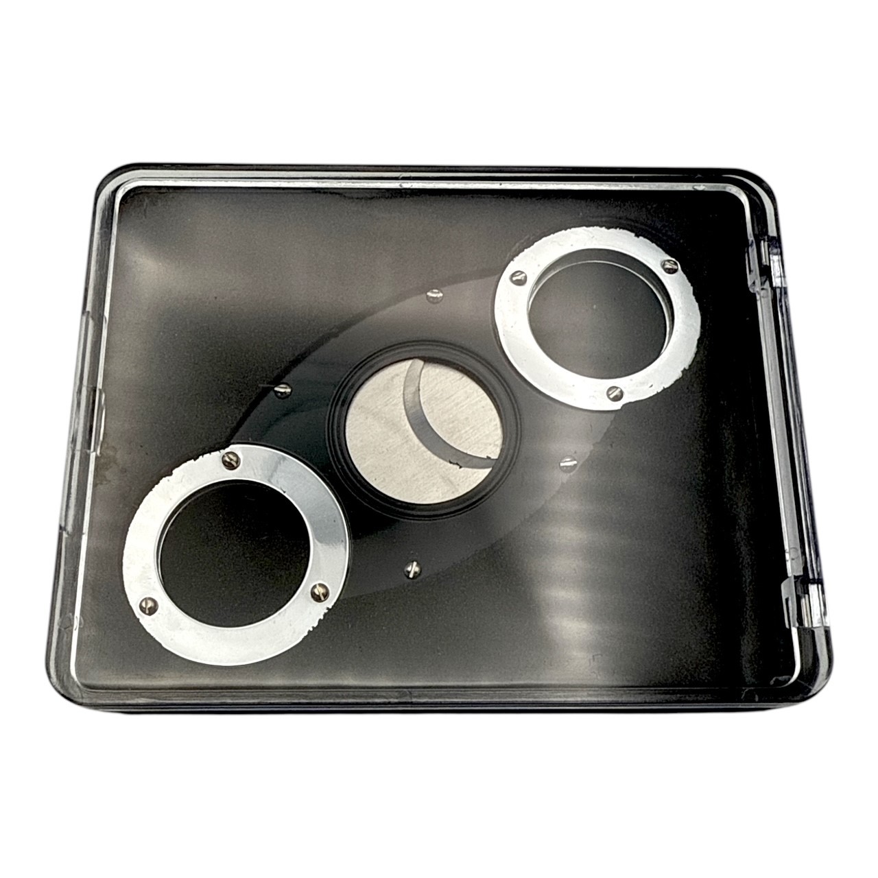 TOR Double Blade Cigar Cutter Black & Chrome Image