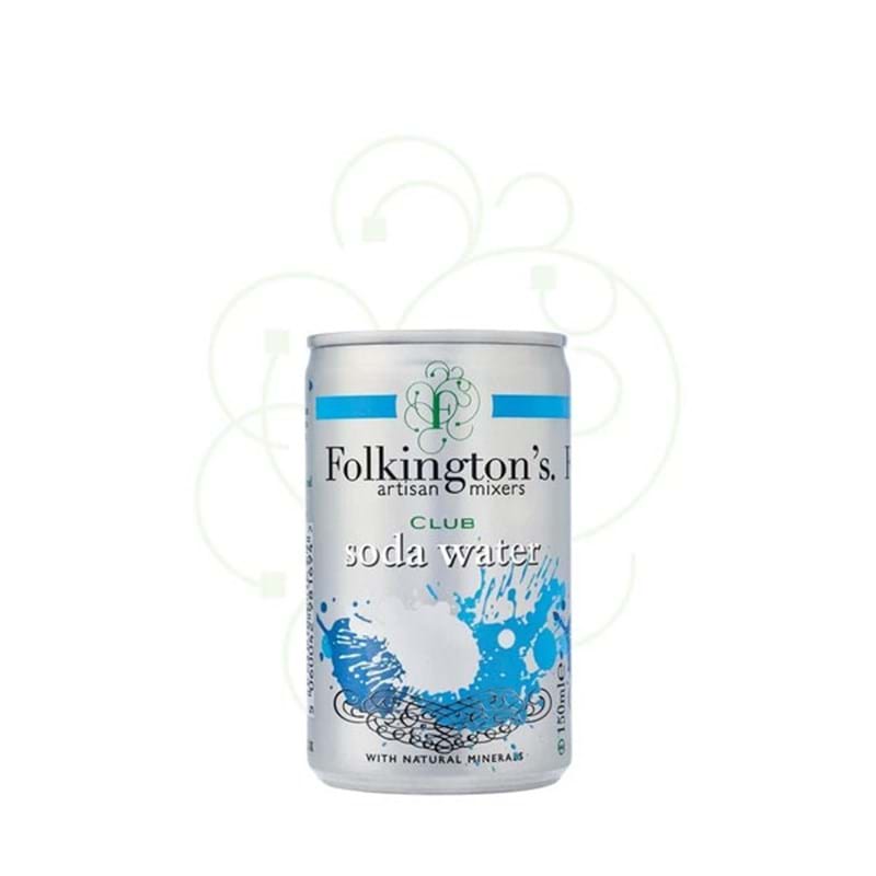 FOLKINGTONS Club Soda Water PACK x 8 Cans (150ml) Image