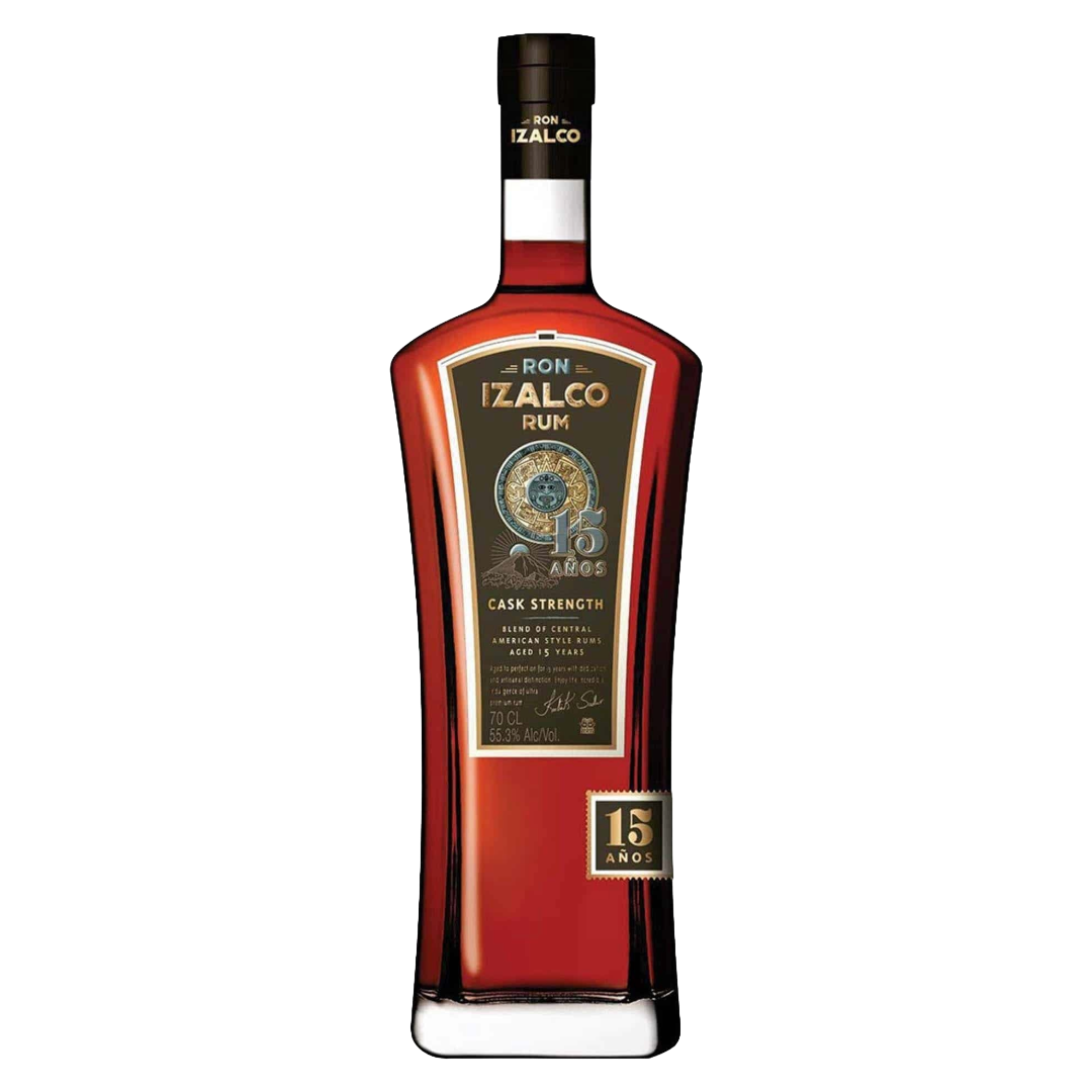 RON IZALCO 15 Year Old Central American Rum Bottle (70cl) 55.3%abv (los) Image