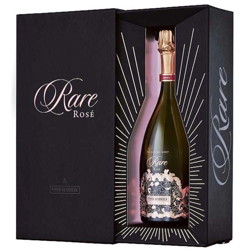 RARE CHAMPAGNE 'Rare' Vintage ROSE 2007 Bottle GIFT PACK - NO DISC (los) Image