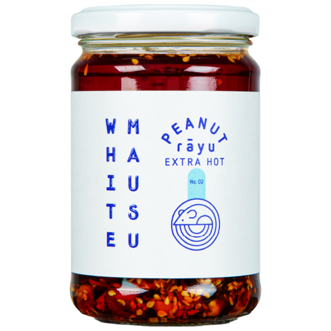 WHITE MAUSU 'Extra Hot' Peanut Rayu Jar (240g) EACH Image