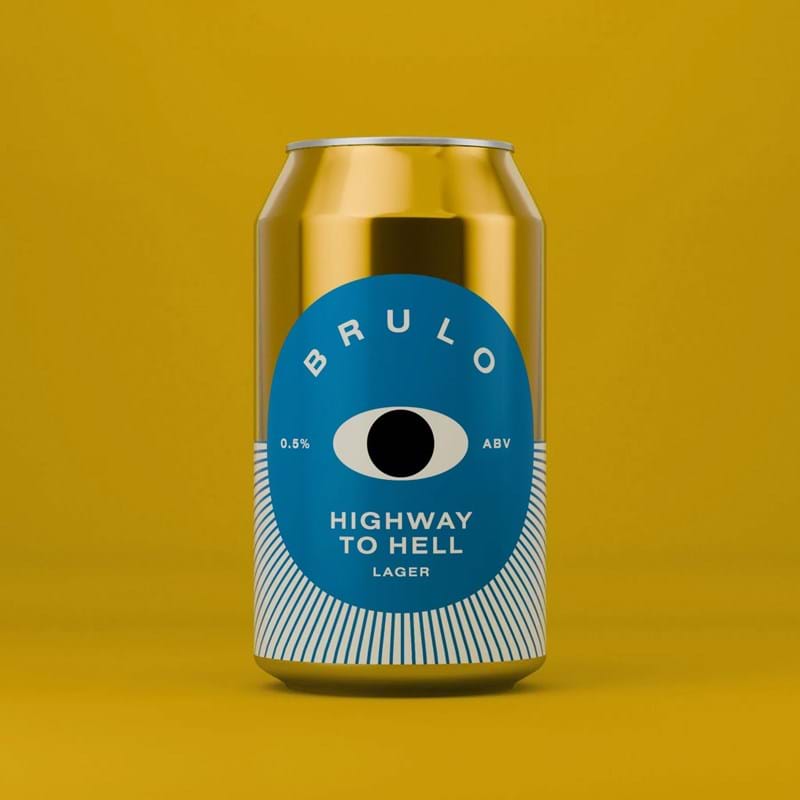 BRULO Highway to Hell Lager CAN (330ml) 0.5%abv VGN Image
