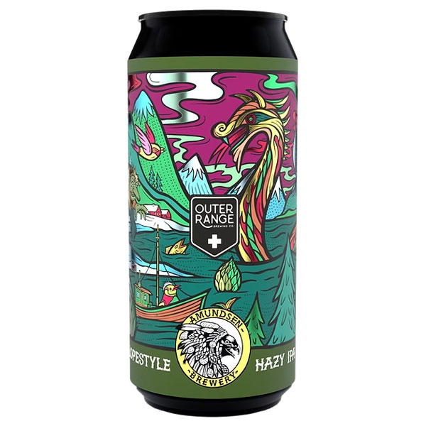 AMUNDSEN 'Slopestyle' HAZY IPA (Outer Range Collab) CAN (440ml) 7.3%abv Image