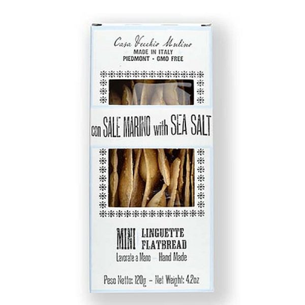 CASA VECCHIO MULINO Grissini Sea-Salt Flatbreads 120g Box Image