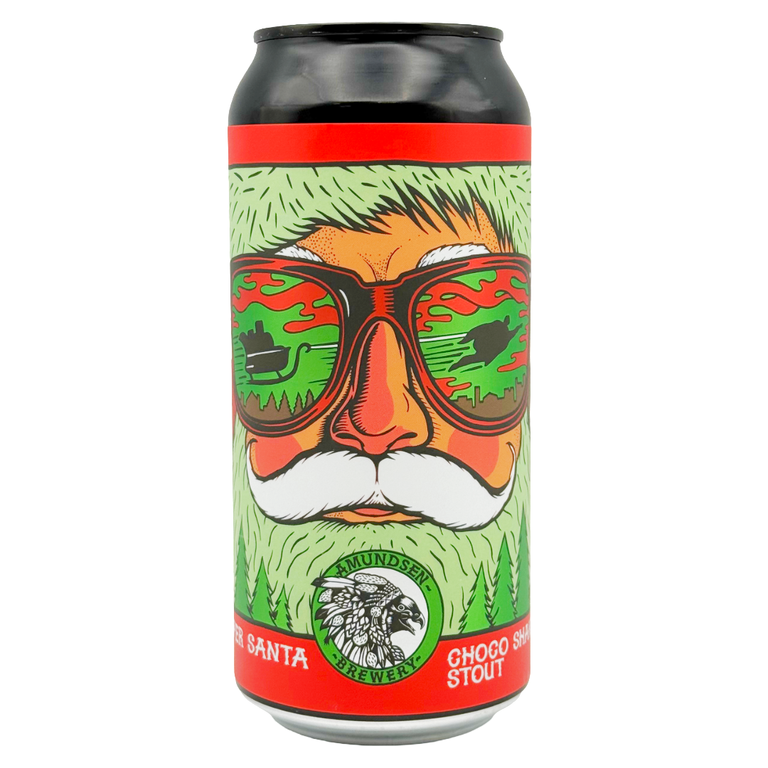 AMUNDSEN 'Super Santa' Chocolate Christmas Stout CAN (440ml) 4.7%abv Image