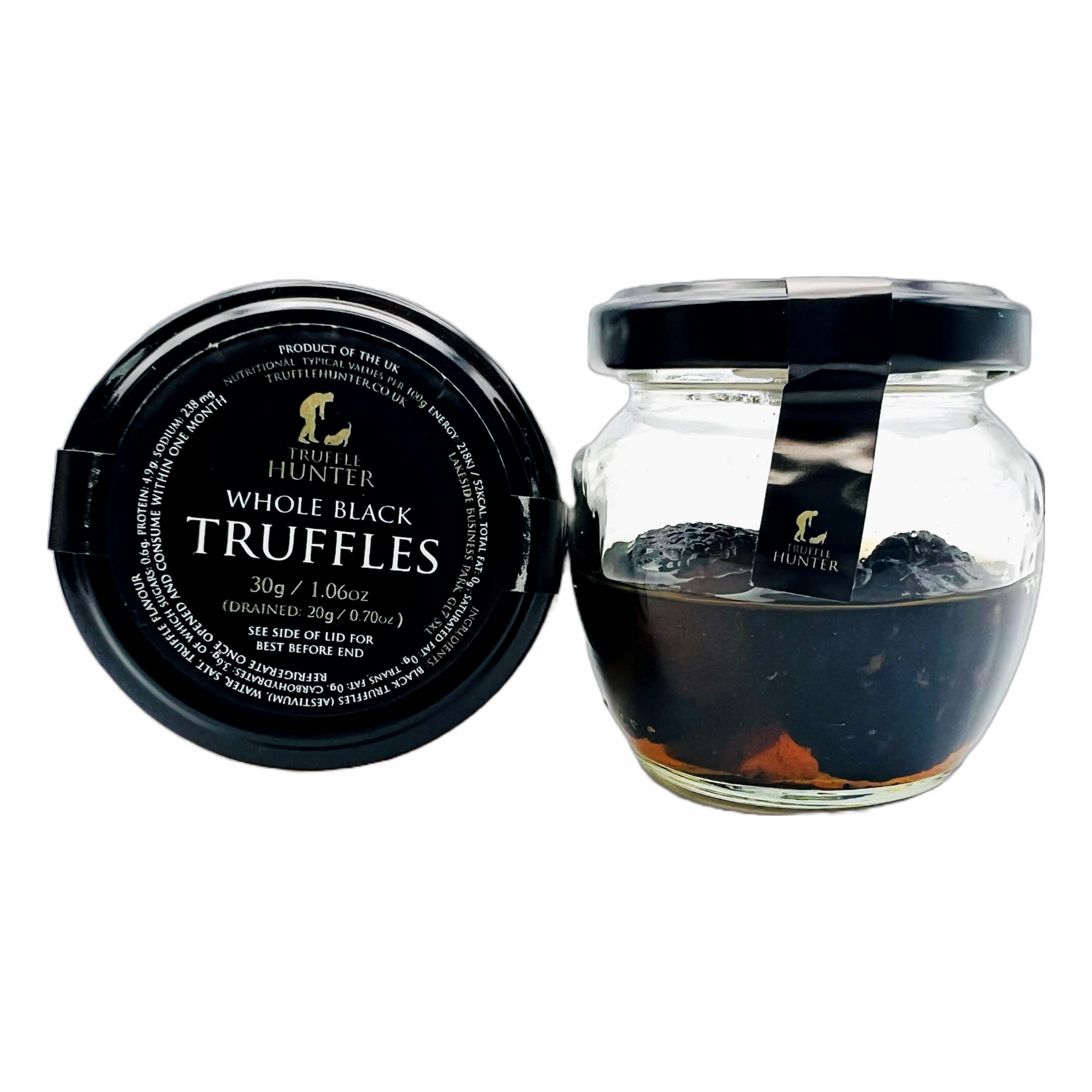 TRUFFLE HUNTER Whole Black Truffles 30g Jar Image