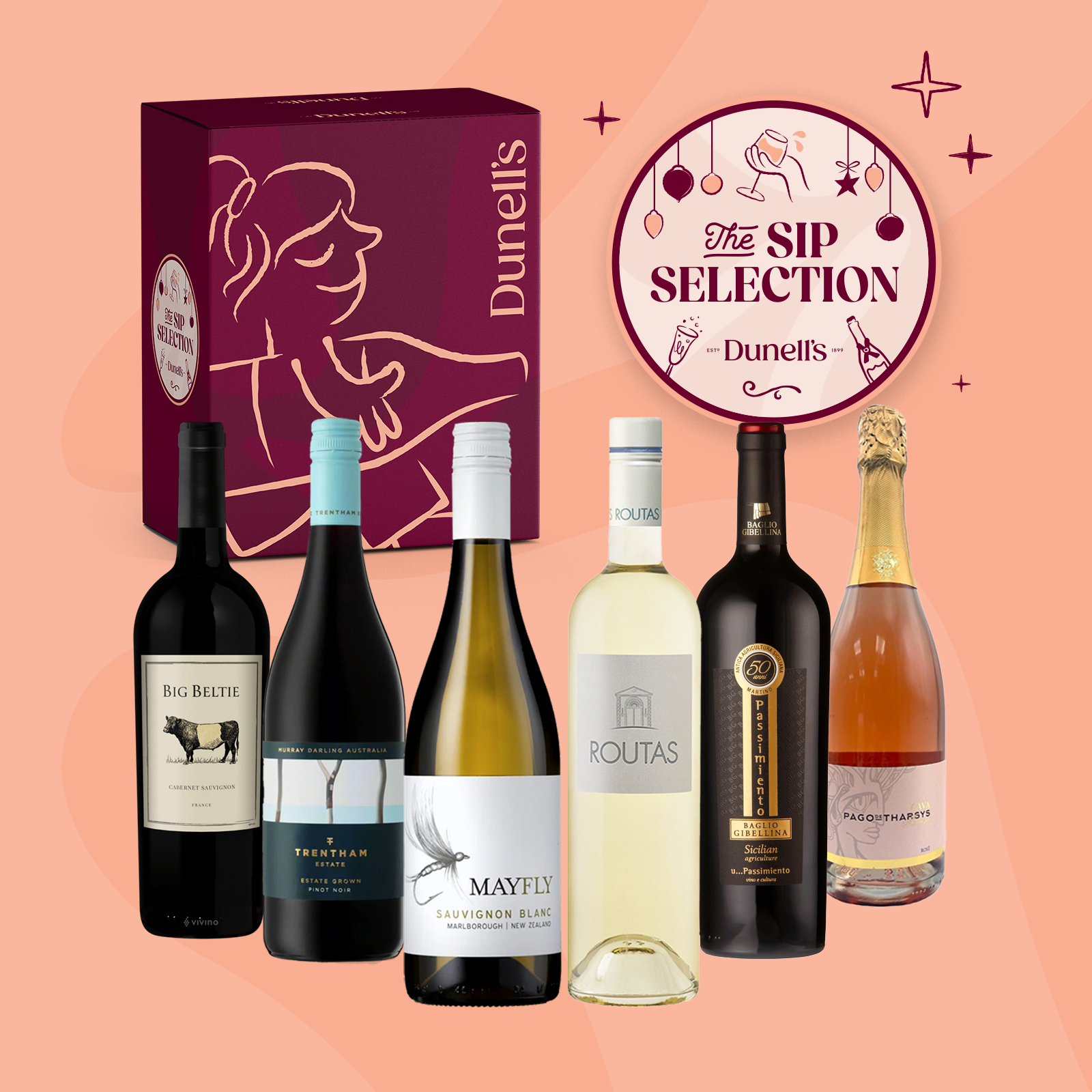 2025 CHRISTMAS 'The Sip Selection' Mixed Case x 6 Bottles Image