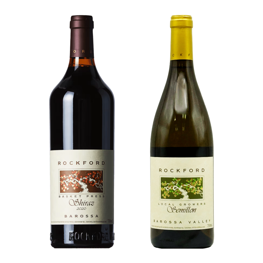 ROCKFORD Basket Press Shiraz 2020 Case x 6 Bottles & Local Growers Semillon 2024 Case x 6 Bottles - PRE-RELEASE BUNDLE Image