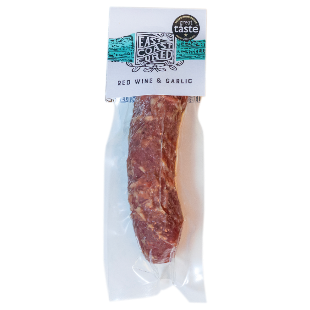 EAST COAST CURED 'Red Wine & Garlic' Salami (120g) EACH GF Image
