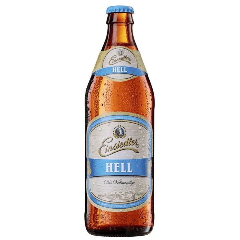 EINSIEDLER 'Hell' German Helles Lager Bottle (50cl) 5.2% Image