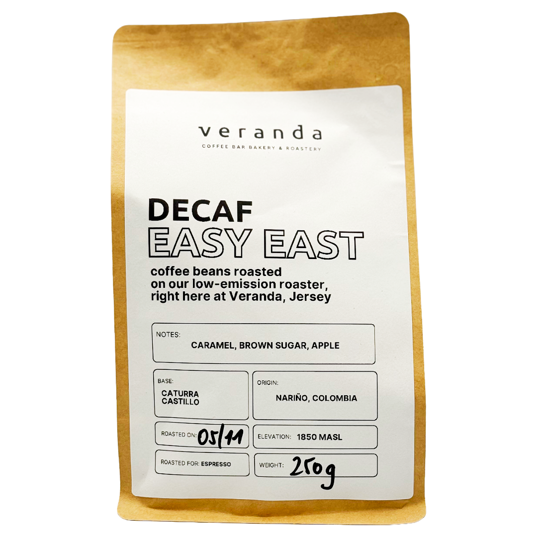 VERANDA JERSEY Decaf 'Easy East' Coffee Beans 250g Bag (2024 Harvest) Image