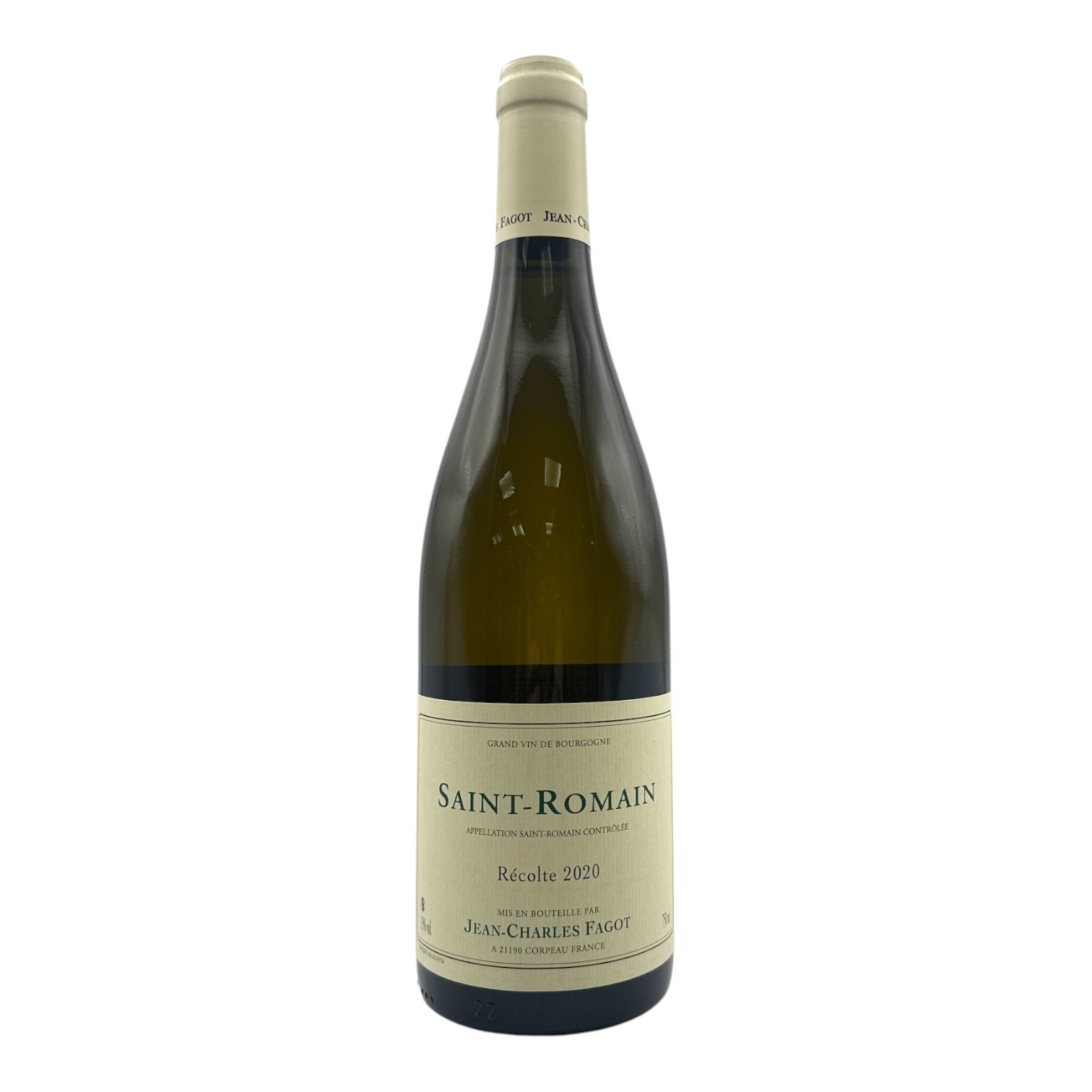 JEAN-CHARLES FAGOT Saint Romain Blanc 2020 Bottle Image