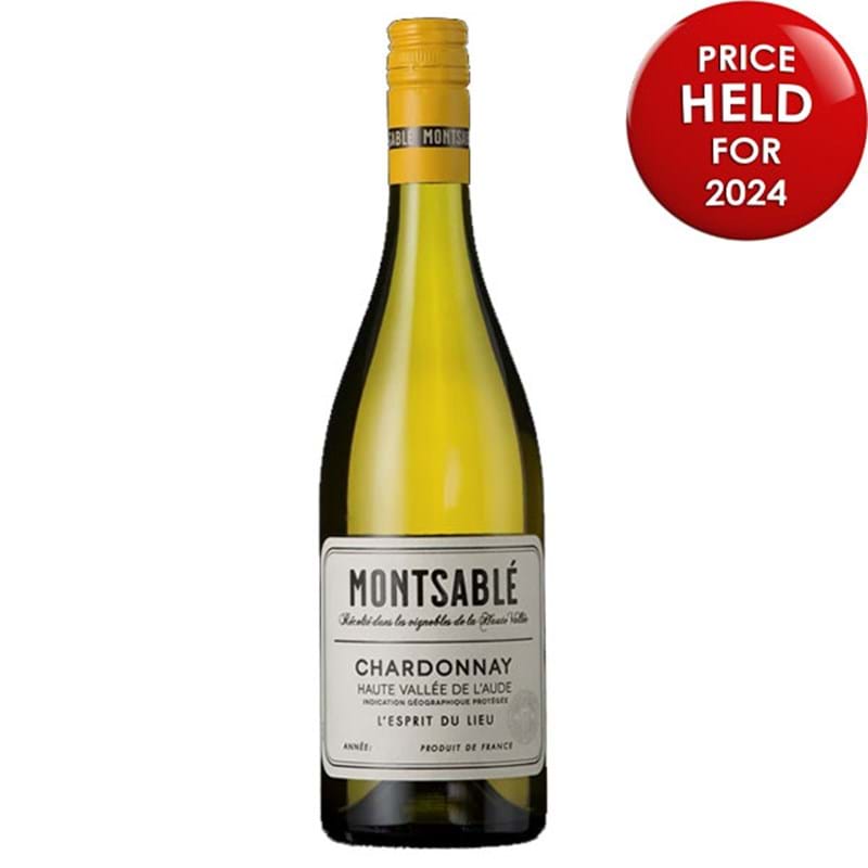 MONTSABLE Chardonnay - Vin de Pays d'Oc 2022 Bottle/st 12.5%abv VEG/VGN Image