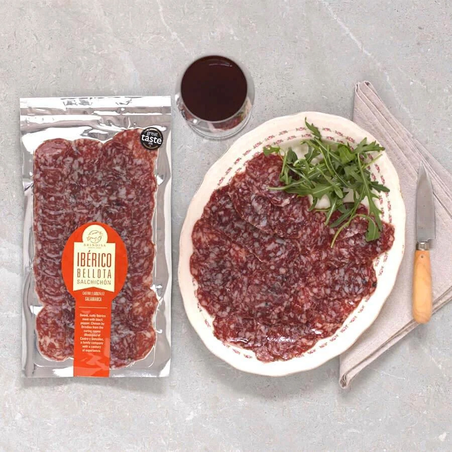 CASTRO Y GONZALEZ Salchichon Iberico Bellota Ham 100g Pack Image