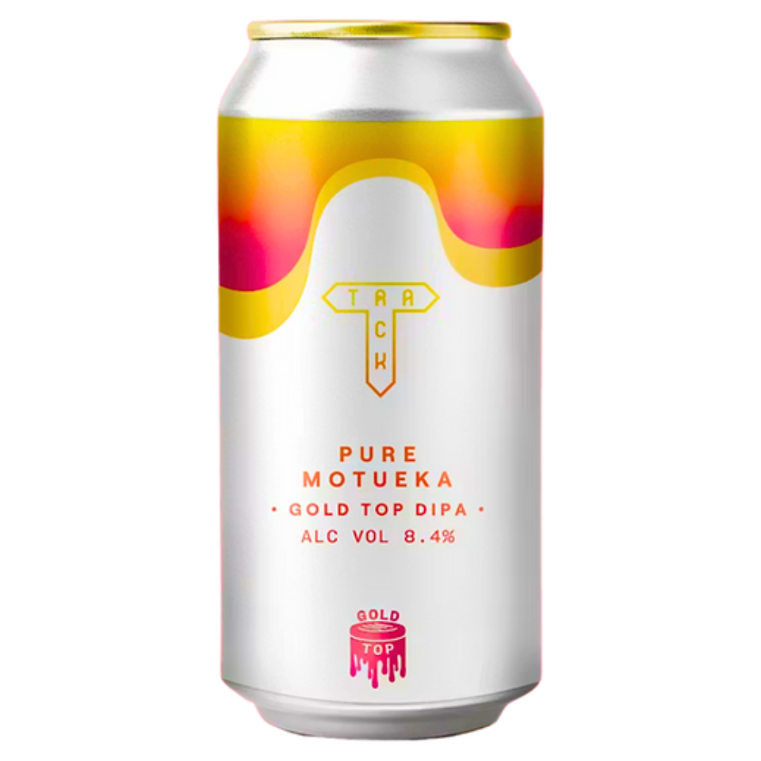 TRACK BREWING 'Pure Motueka' Gold Top DIPA CAN (440ml) 8.4%abv Image