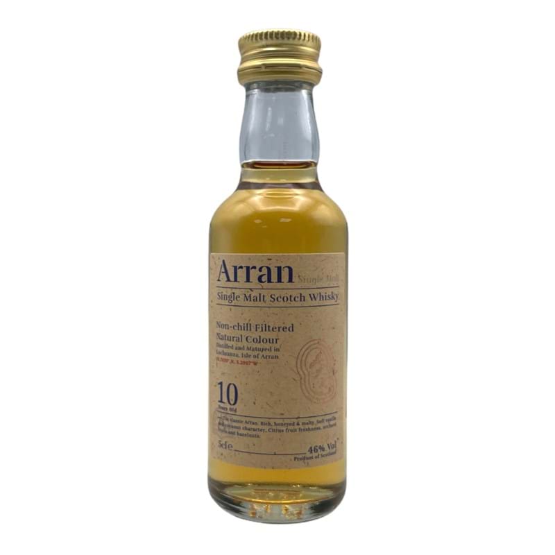 ARRAN 10 Year Old Island Single Malt Scotch Whisky Miniature (5cl) 46%abv Image