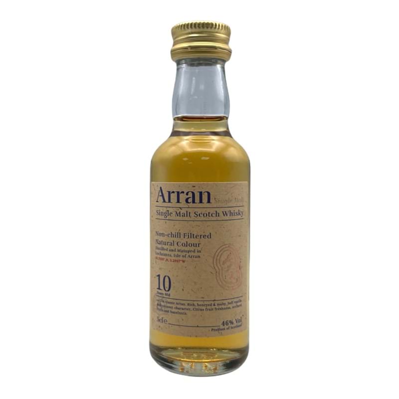 ARRAN 10 Year Old Island Single Malt Scotch Whisky Miniature (5cl) 46%abv (los) Image