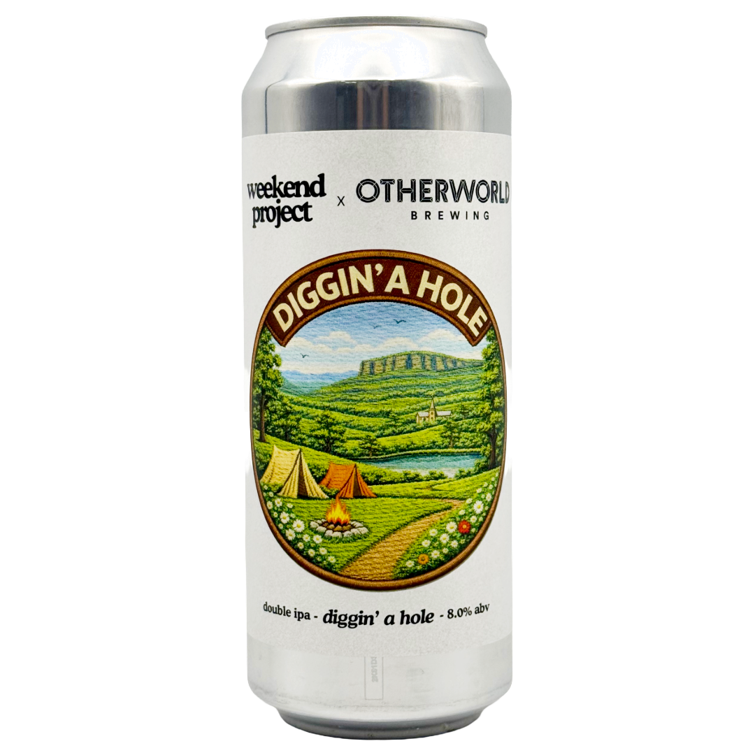 WEEKEND PROJECT 'Diggin' A Hole' Double IPA (Otherworld Brewing Collab) CAN (500ml) 8%abv VGN Image