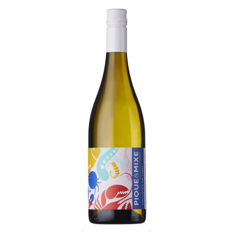 VIGNERONS DE FLORENSAC 'Pique & Mixe' Piquepoul/Terret - IGP Cotes de Thau Blanc 2022 Bottle Image