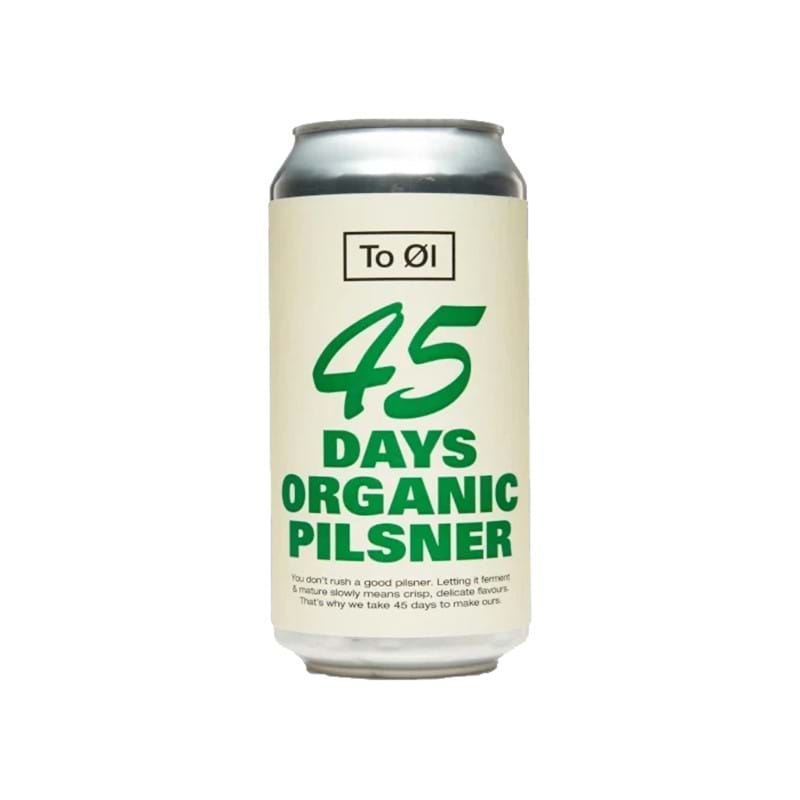 TO ØL (Tool) 45 Day Organic Pilsner 440ml CAN 4.7%abv (BBE 08/21) Image