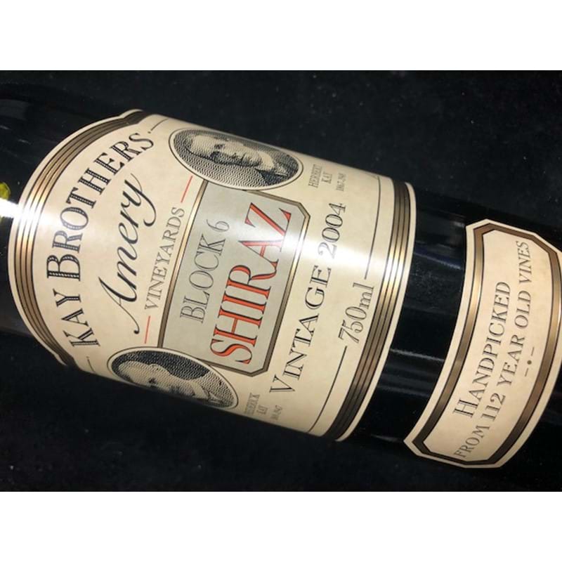 KAY BROTHERS Amery Vineyards Shiraz, Block 6 2004 Bottle (rtc) Image