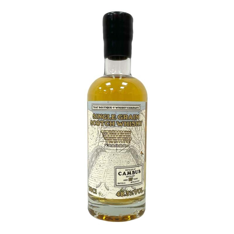 CAMBUS 27 Year Old Batch 3 Single Grain Lowland Scotch Whisky Boutique-y-Whisky-Co HALF LITRE (50cl) 48.3% (frtc) Image