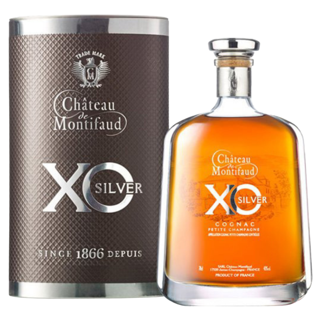 CHATEAU MONTIFAUD XO Silver Attitude Petite Champagne Cognac Bottle (70cl) 40%abv Image