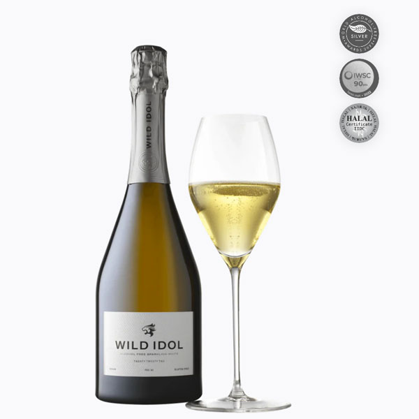 WILD IDOL Non-Alcoholic Sparkling White Bottle 0.%abv - VGN Image