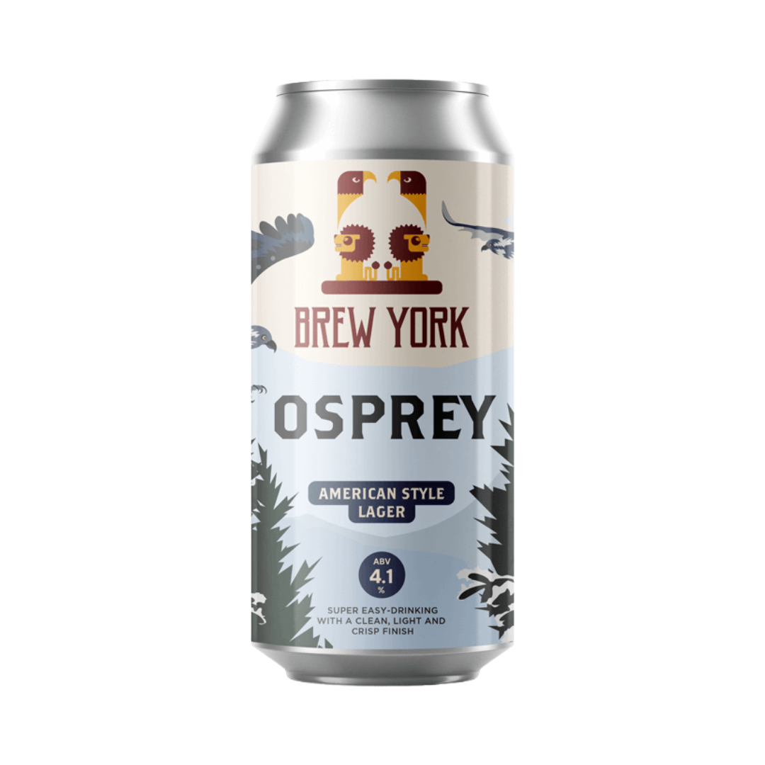 BREW YORK 'Osprey' Lager Can (440ml) 4.1%abv Image